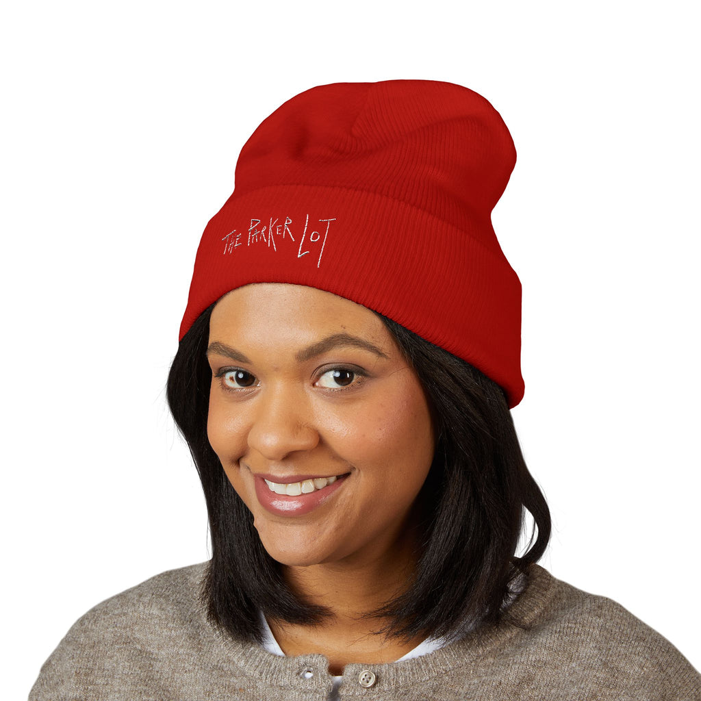 The Parker Lot, Classic Logo Beanie, White font