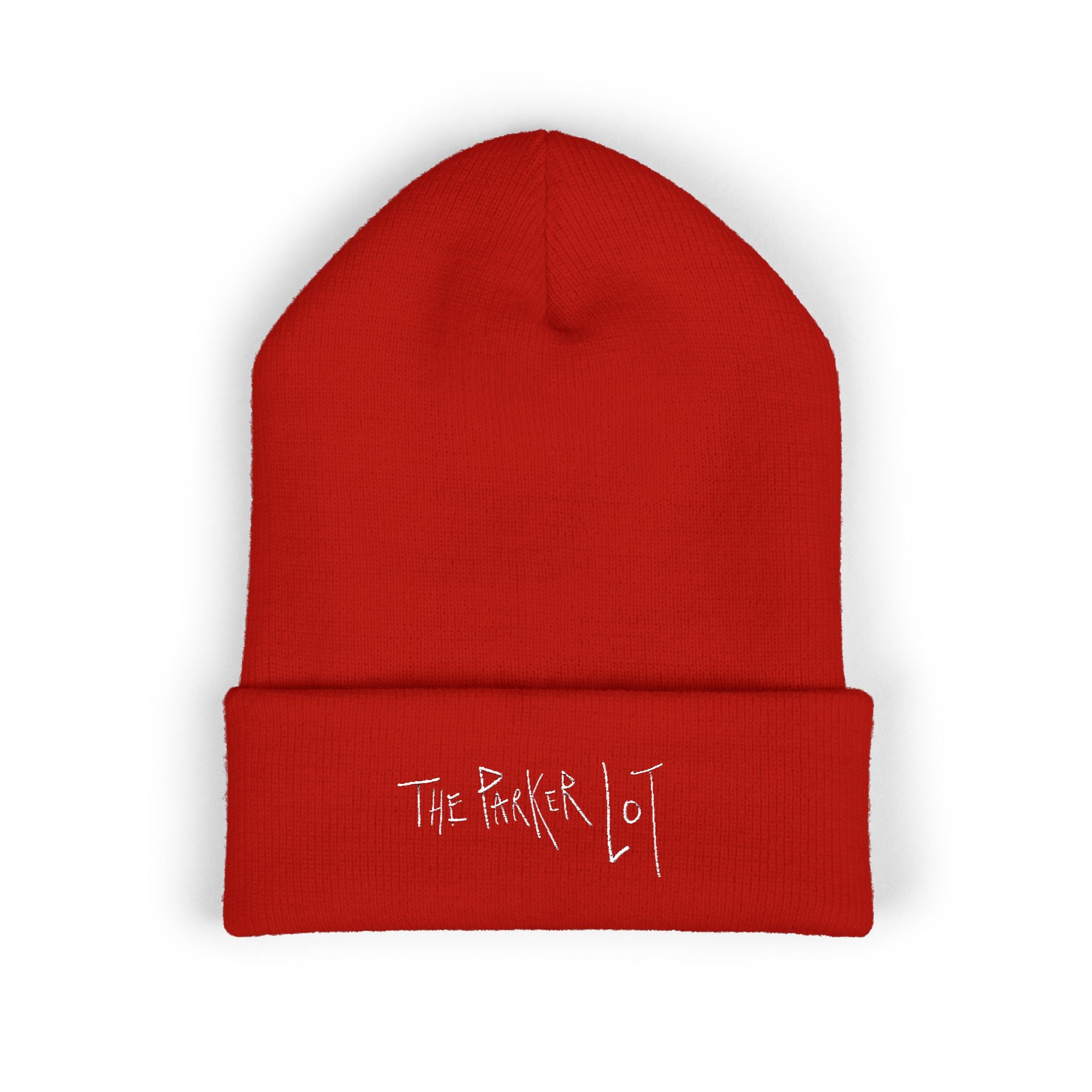 The Parker Lot, Classic Logo Beanie, White font