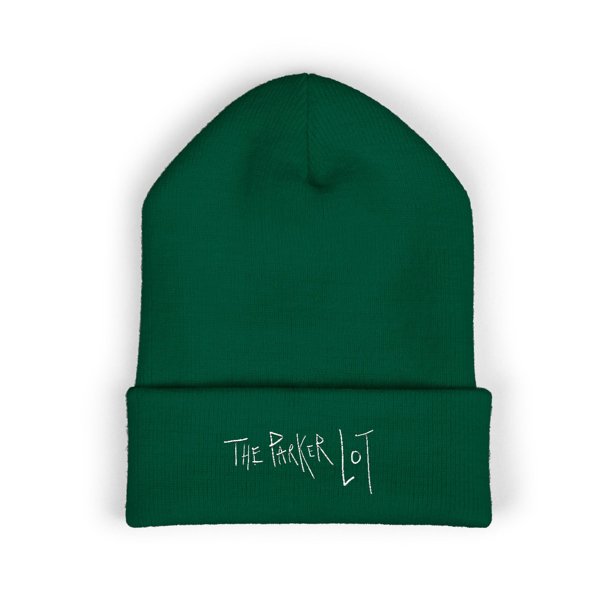The Parker Lot, Classic Logo Beanie, White font