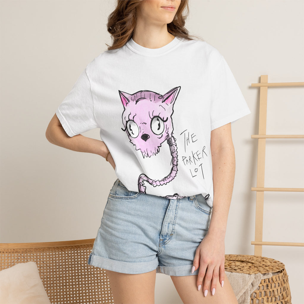 Pink Kitty Skull tee