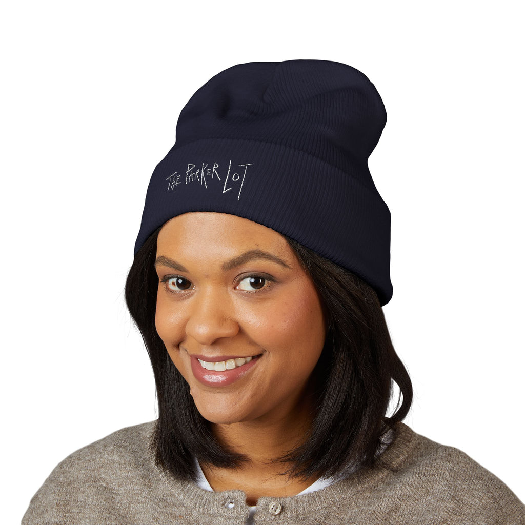 The Parker Lot, Classic Logo Beanie, White font