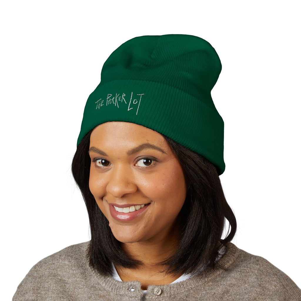 The Parker Lot, Classic Logo Beanie, White font